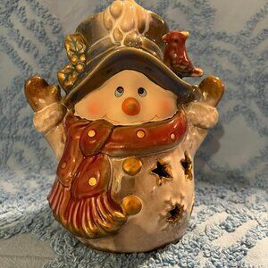 🐻Cute Snowman Tea Light Holder